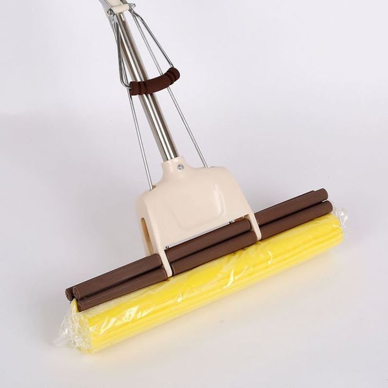 Pva Mop And Vacuum Spinning Magic Sweeper Bar Wet Dry Yarn Strip Squeeze Kit With Handle Vacuum Cleaner Mop