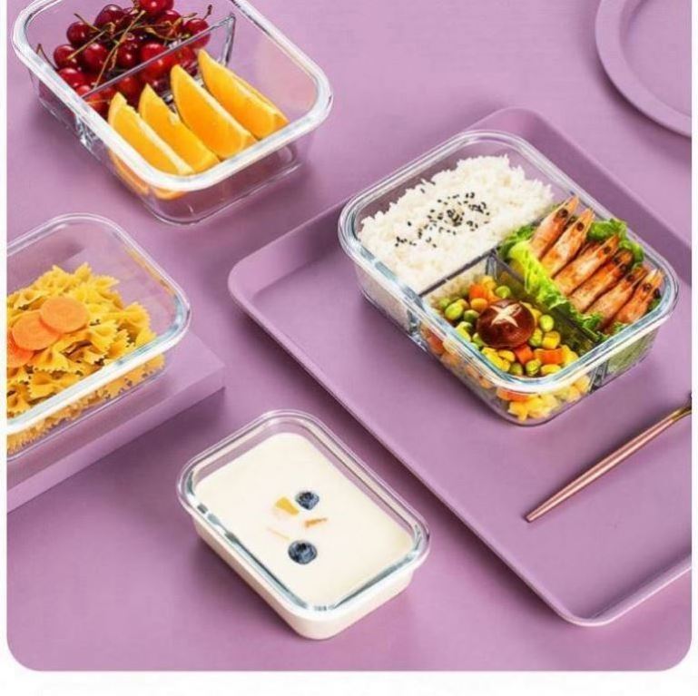 Stainless Steel Food Silicone Container Storage With Lid Multi-Layer Sugarcane Bagasse Biodegradable Packaging Seal Lunch Box