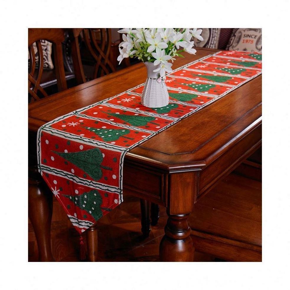 Custom Christmas Design Handmade From India Tapestry Made Wedding Flower Runners Mat Table Runner