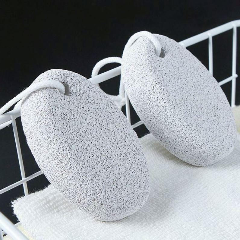 Foot  Natural Feet Lava Scrubber Toilet Brush File Pedicure Cleaning Remover Skin Callus Volcanic Handle 1 Pumice Stone