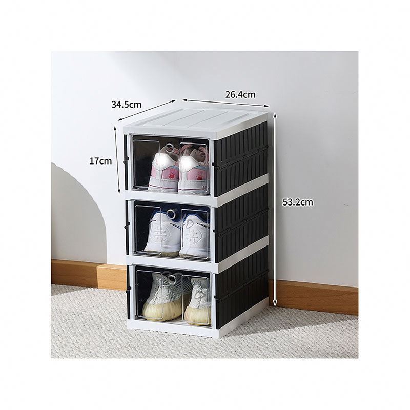 Box Organizer Transparent Packaging Bag Heel Chair Hoe Closet Folding Dustproof Acrylic Sneakers High Quality Shoe Rack Storage