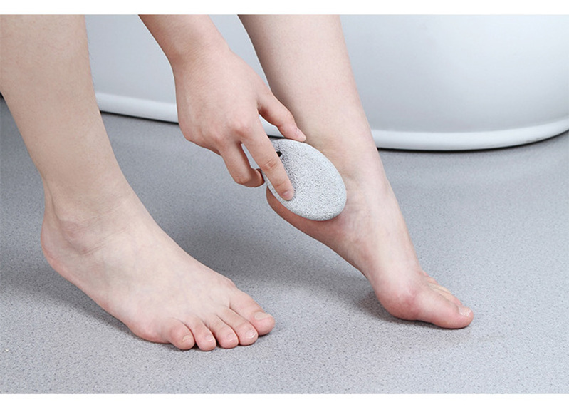 Foot  Natural Feet Lava Scrubber Toilet Brush File Pedicure Cleaning Remover Skin Callus Volcanic Handle 1 Pumice Stone