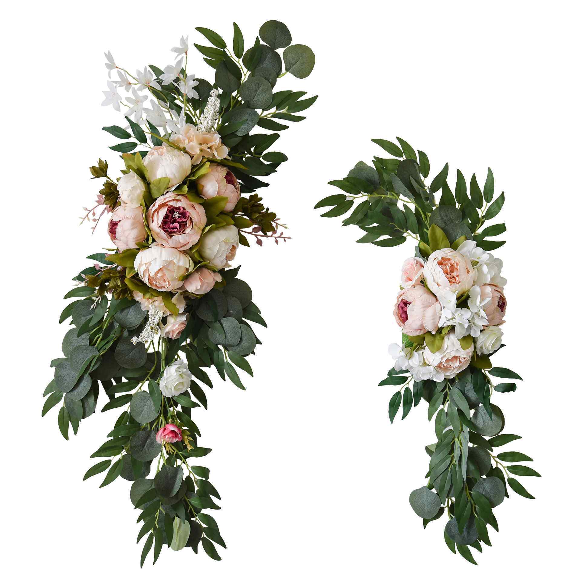 Garland Flower Flowers Hanging Artificial For Wedding Garlands Rose Pink White Vine Backdrop Marigold Decoration Rattan 12 Arch