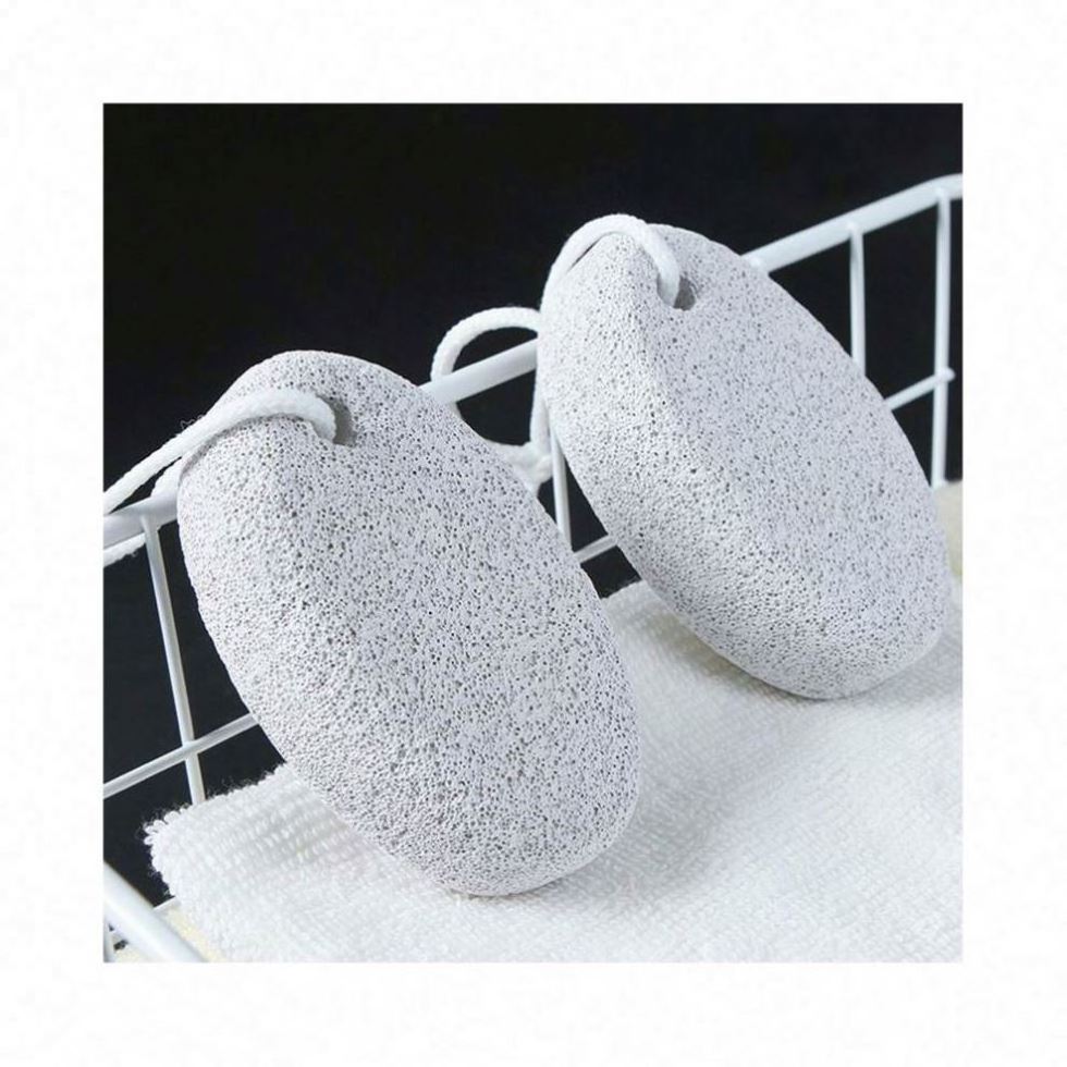 Foot Brush Volcanic For Feet Natural Pedicure With Handle Callus Remover Exfoliating Lollipop Pumice Stone