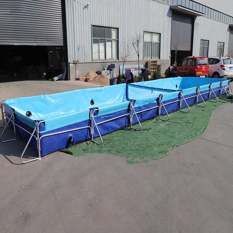 Large Fish Farming Tanks Pvc Tarpaulin Foldable Fish Shrimp Pond Biofloc Fish Farming Aquaculture Equipment