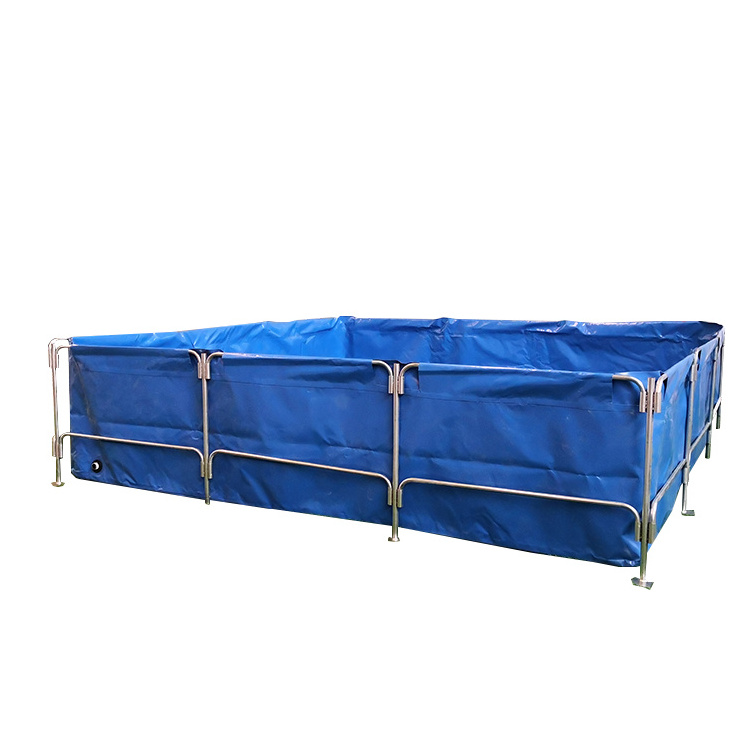 Custom hot selling commercial portable plastic tarpaulin live fish haul transport tanks