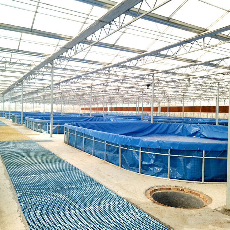 China custom aquaculture tank indoor tarpaulin shrimp farming system equipment