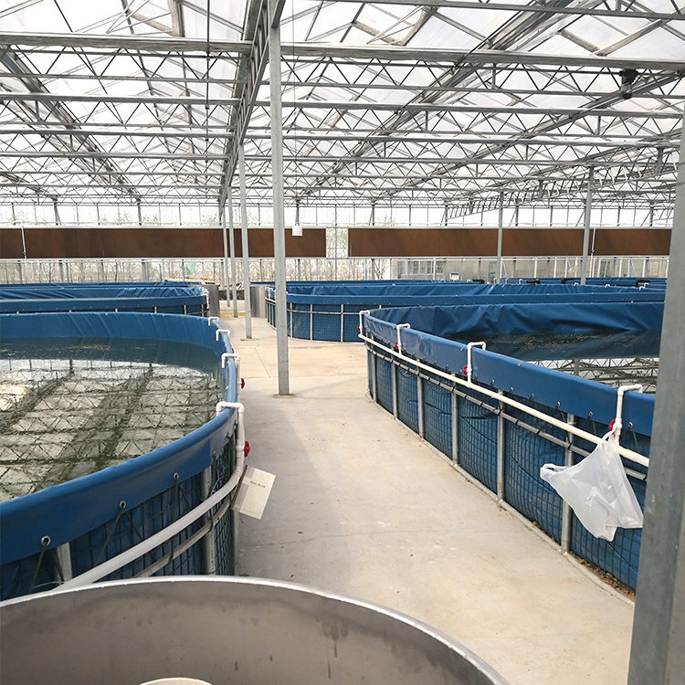 China custom aquaculture tank indoor tarpaulin shrimp farming system equipment