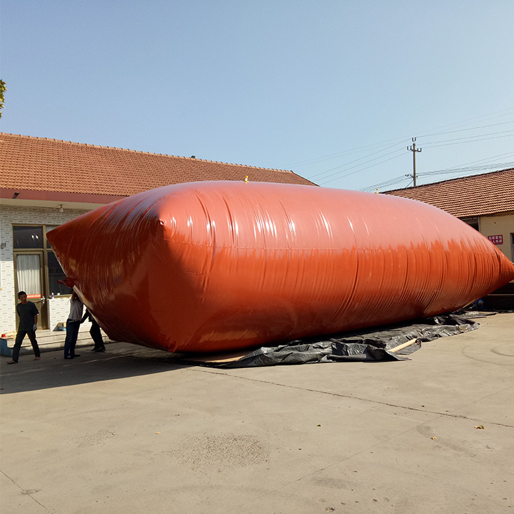 Chinese manufacturer factory price 8 cubic metre PVC flexible storage balloon biogas bag for home use