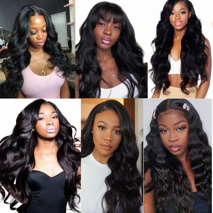 Cheap Natural Black Long Hair 20 inches Body Wave 100% Raw Brazilian Indian Virgin Human Hair Extension Weaving Hair Bundles