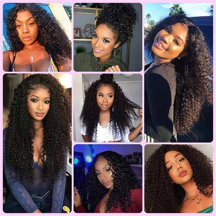 raw indian 12a cuticle aligned brazilian virgin human 1b natural wave kinky curly 3A 3B 4A 4B 4C micro links loop hair extension