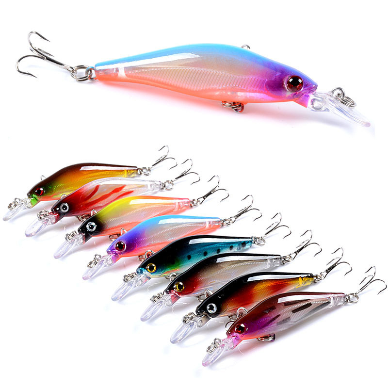 Hot sale Attractive Body Design 8.3CM 6.3G Hard Plastic Lures Underwater 5ft Diving Minnow Lures For Stream Reservoir