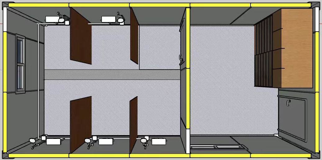 Canada cheap portable 20 ft 40ft grow room polycarbonate shipping greenhouse container farm for sale