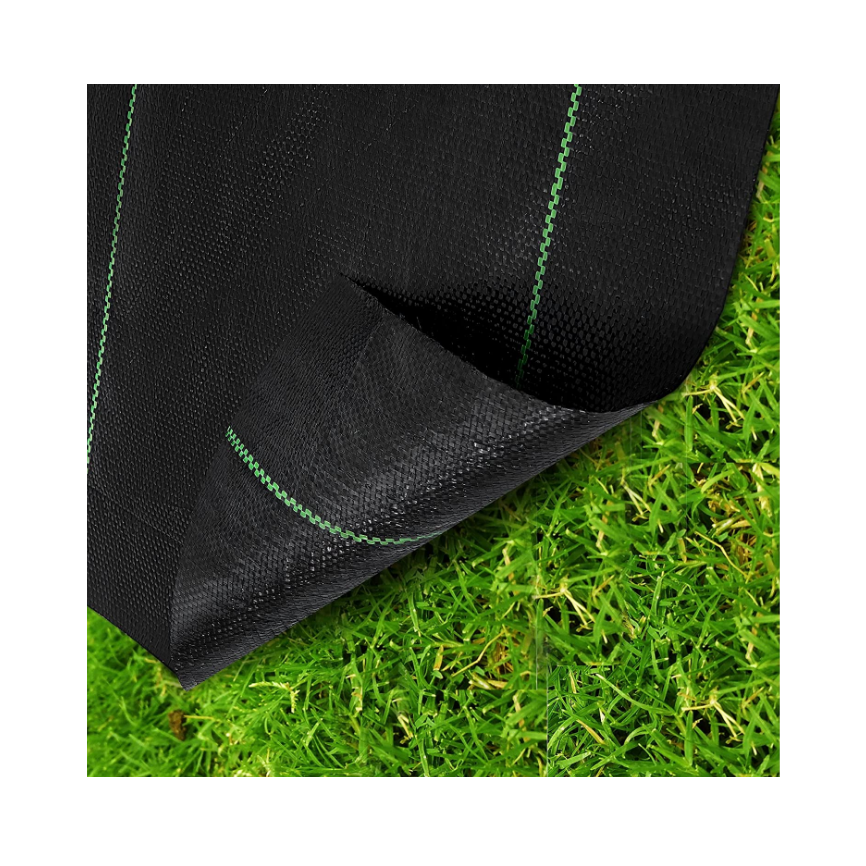 Heavy Duty Anti Weed Mat Barrier UV Treated Landscape Fabric Ground Cover Black Color Weed Control Mat