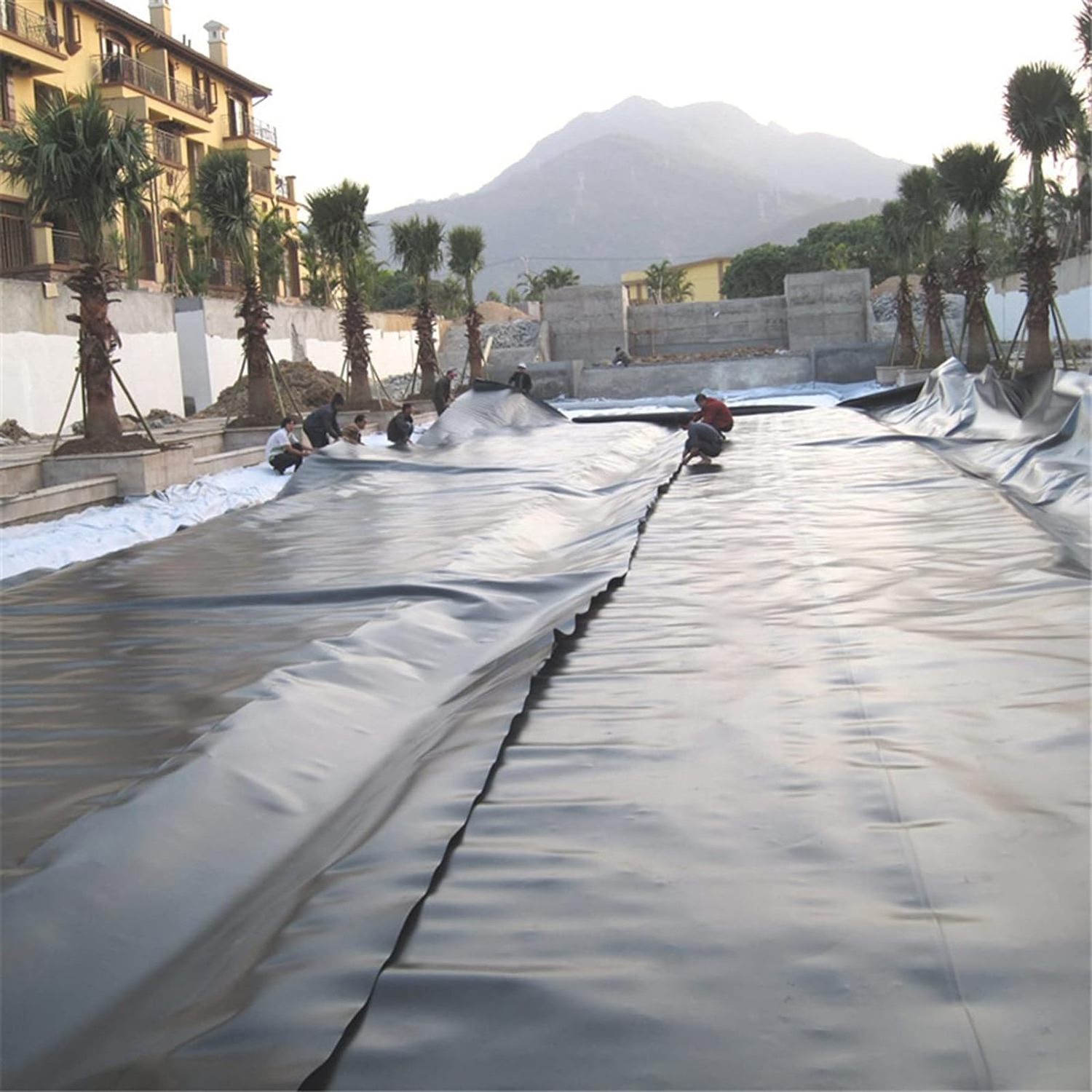 Pond Liner HDPE Geomembrane Pond Liner UV Resistant Preformed Pond Liner Plastic Film