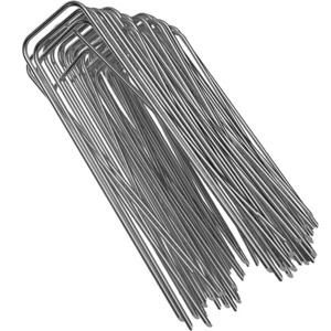 Galvanized U Shaped Nails Pins Tent Pegs Garden Stake for Securing Weed Fabric Weed Landscape Fabric Netting Ground Cover