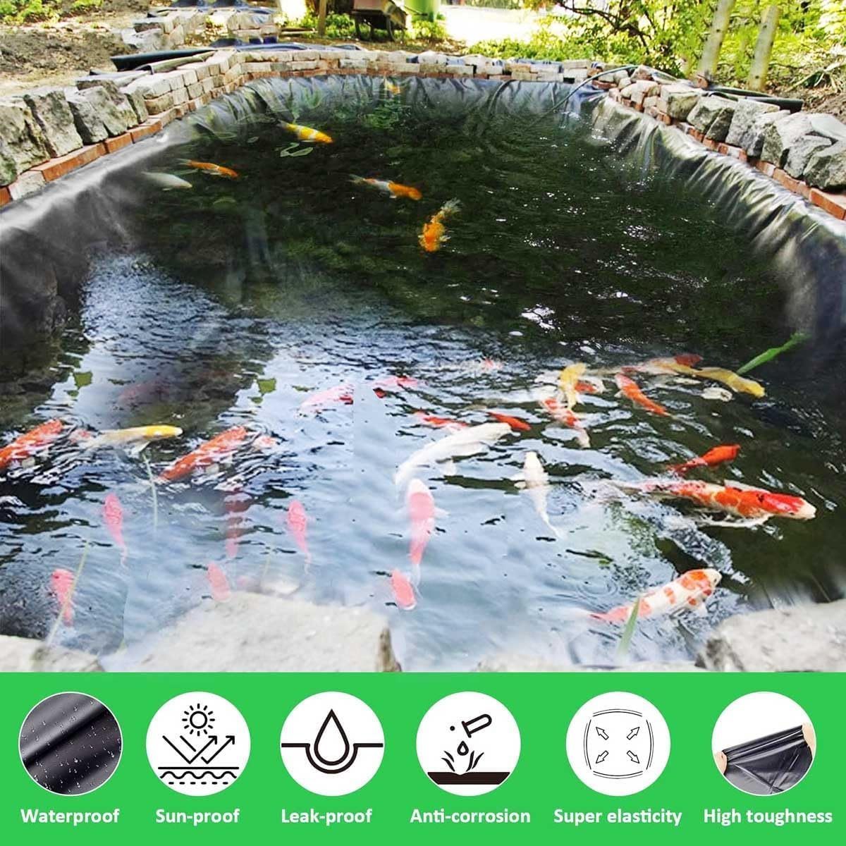 Pond Liner HDPE Geomembrane Pond Liner UV Resistant Preformed Pond Liner Plastic Film