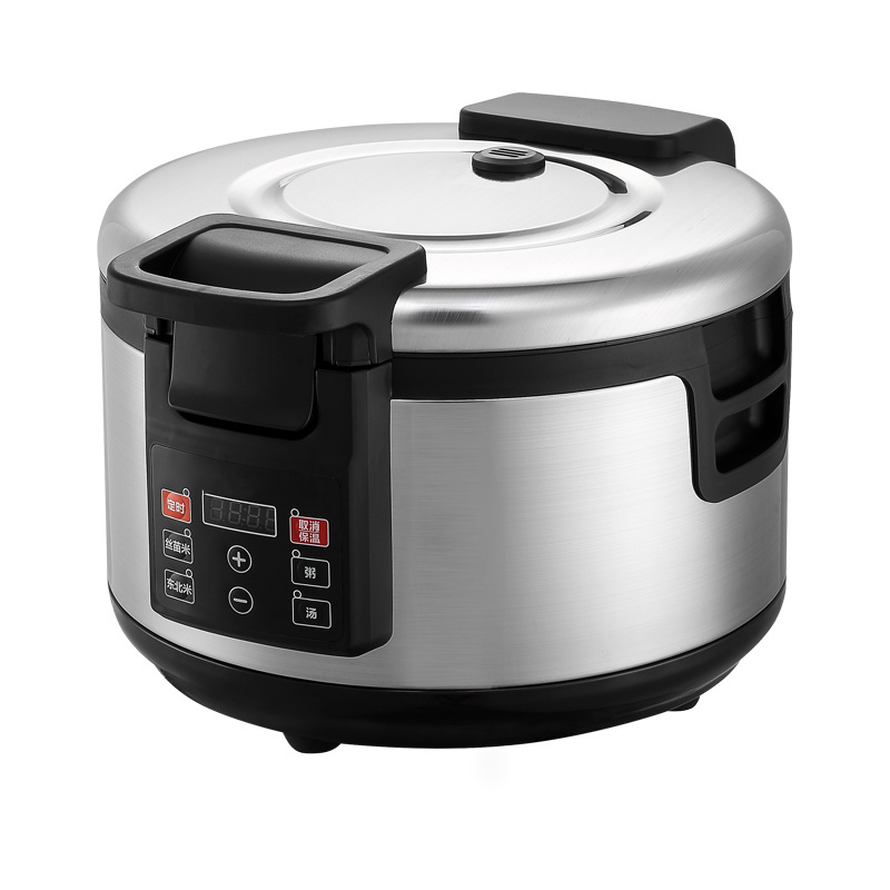 Commercial Electric Wholesale Rice Cooker Industrial Multi Function Rice Pot 19liter Stainless Steel Free Spare Parts OEM