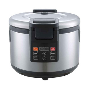 Commercial Electric Wholesale Rice Cooker Industrial Multi Function Rice Pot 19liter Stainless Steel Free Spare Parts OEM