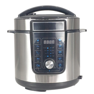 Okicook 6 Quart 1000W digital display panel electric Household Electric Programmable Pressure Cooker Aluminum Alloy Inner Pot