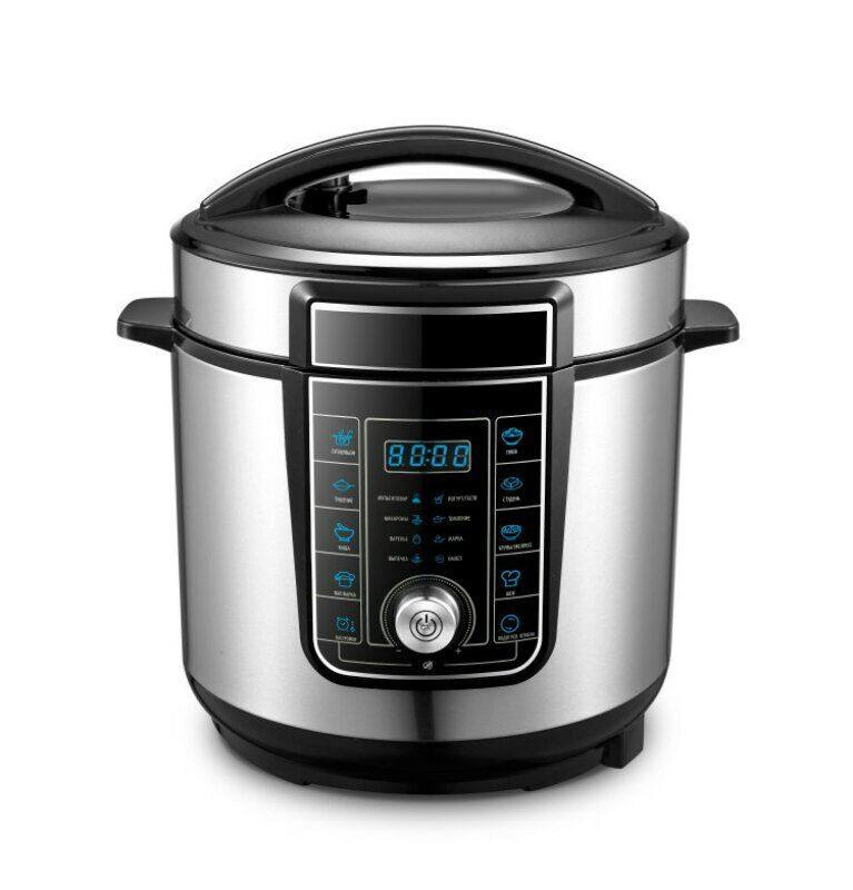 Okicook 6 Quart 1000W digital display panel electric Household Electric Programmable Pressure Cooker Aluminum Alloy Inner Pot