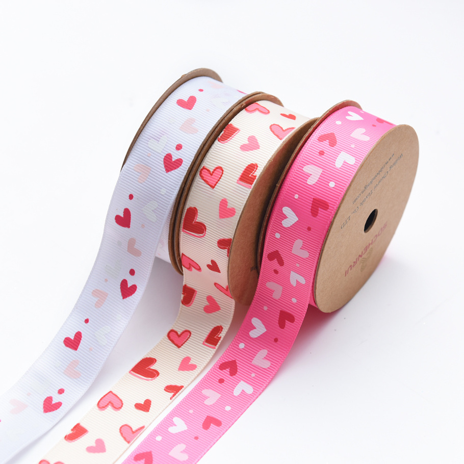 Wholesale gold foil custom printed logo satin polyester silk ribbon for gift wrapping/packing and decoration