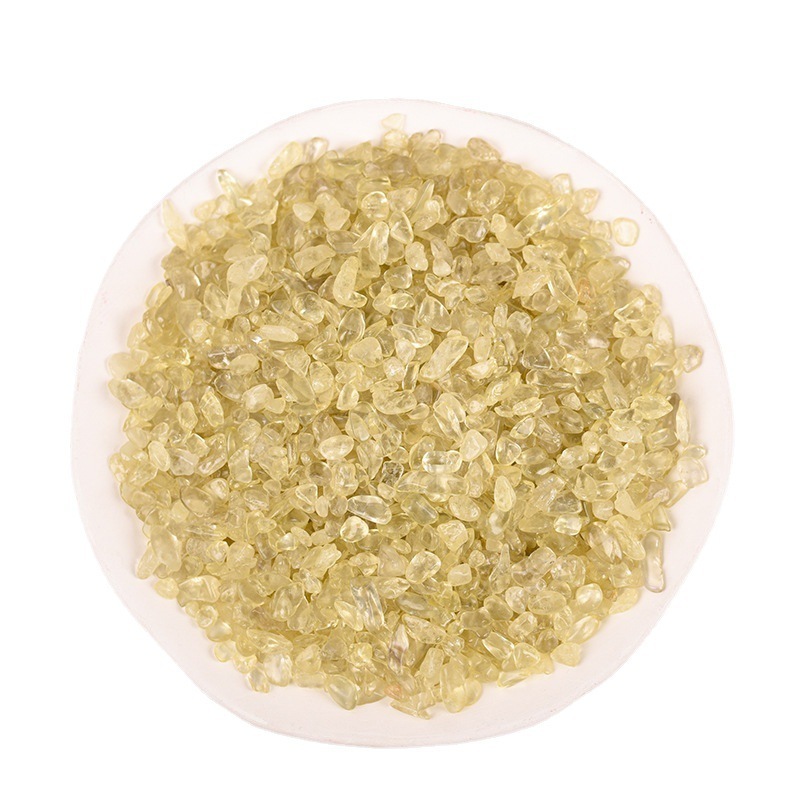 WEIFENG wholesale crystals natural crystal chips healing gemstone citrine gravels room decoration