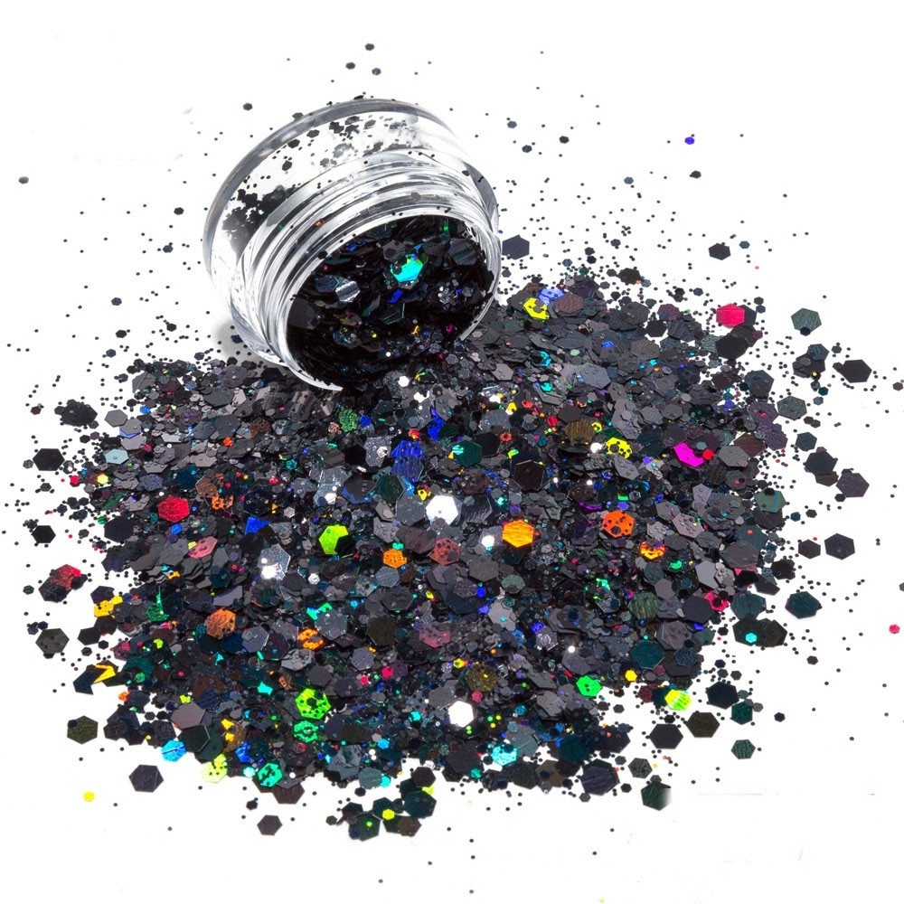 Wholesale bulk mixed glitters hexagon shaped chunky glitter for Metallic Floor Paint