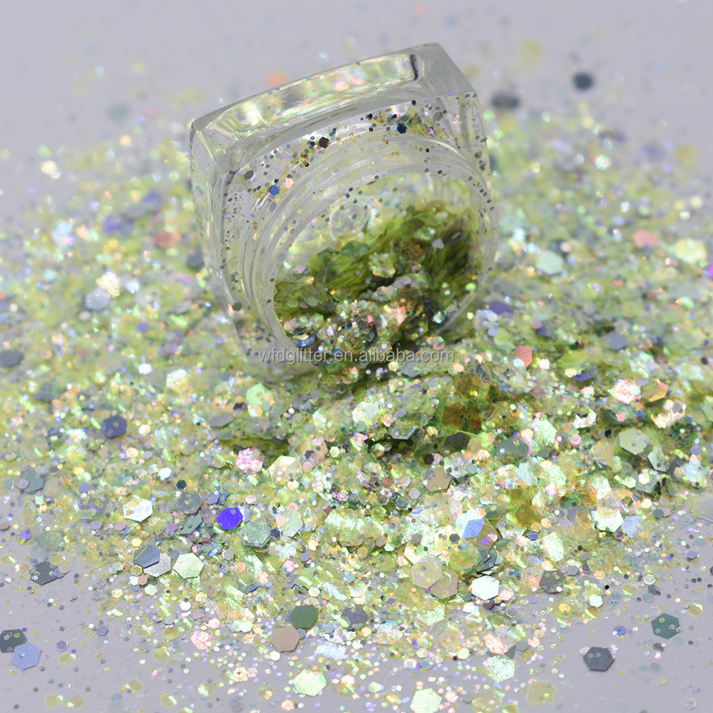 New Chunky Mixes Glitter Devil's Eyes For snow globe cup valentines day gift 2023