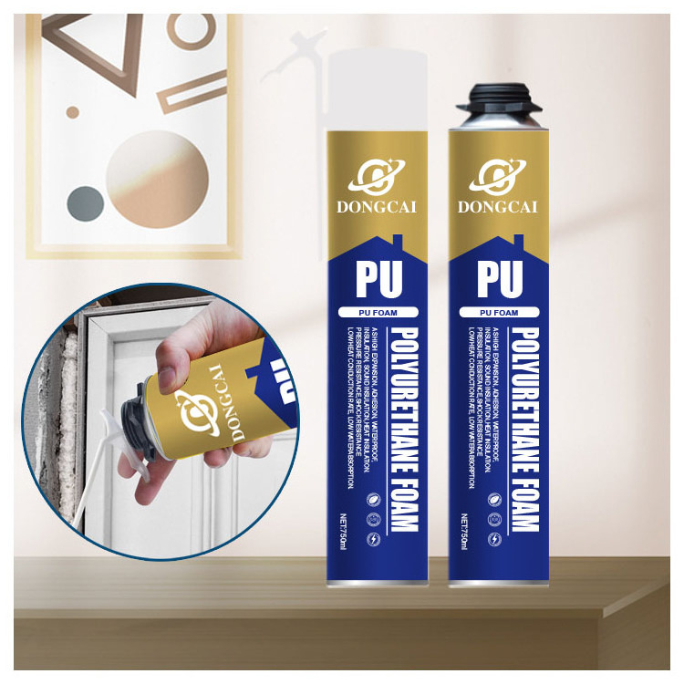 Super Strong Polyurethane Foam PU Spray Mounting Doors And Windows Adhesive PU Foam