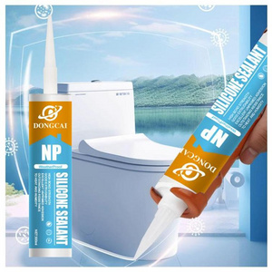 Toilet fire proof neutral cure rtv clear non acetic water resistant sealant silicone