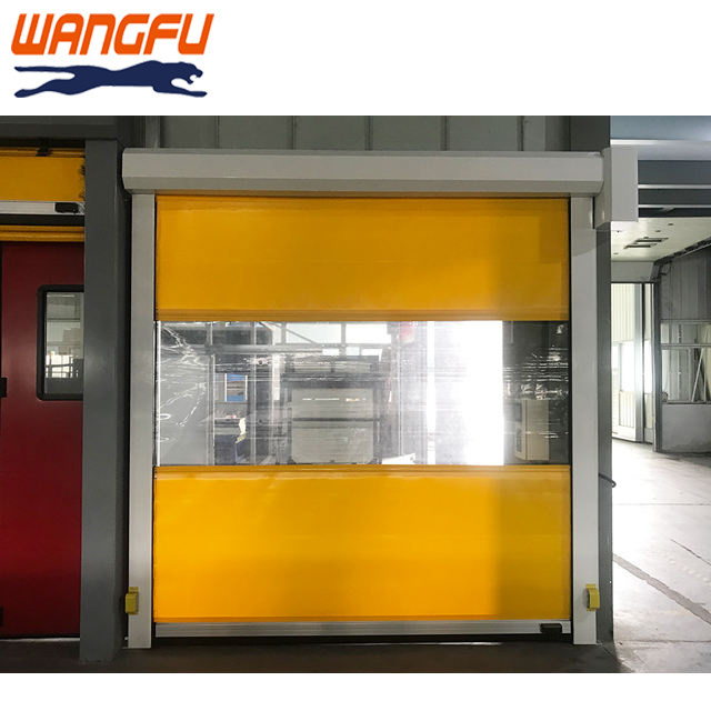 PVC Roll Up Fast High Performance Waterproof Plastic Roller Shutter High Speed Overhead Door For Warehouse