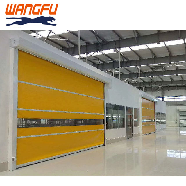 PVC Roll Up Fast High Performance Waterproof Plastic Roller Shutter High Speed Overhead Door For Warehouse