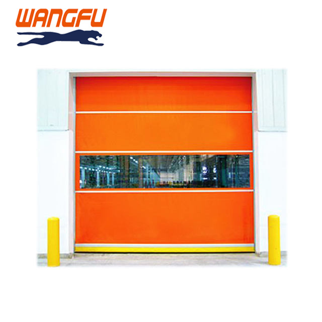 High Speed PVC Curtain Gate Automatic Rapid Sliding Door With Remote Control For Warehouse