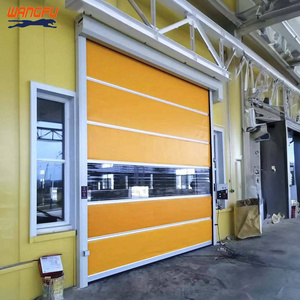 Factory Direct Sale Automatic Warehouse Dock Gate PVC Spiral High Speed Windproof Rapid Shutter Door