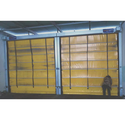 Warehouse Safety Rapid Automatic Sliding Doors Fast High Speed PVC Rolling Shutter Door