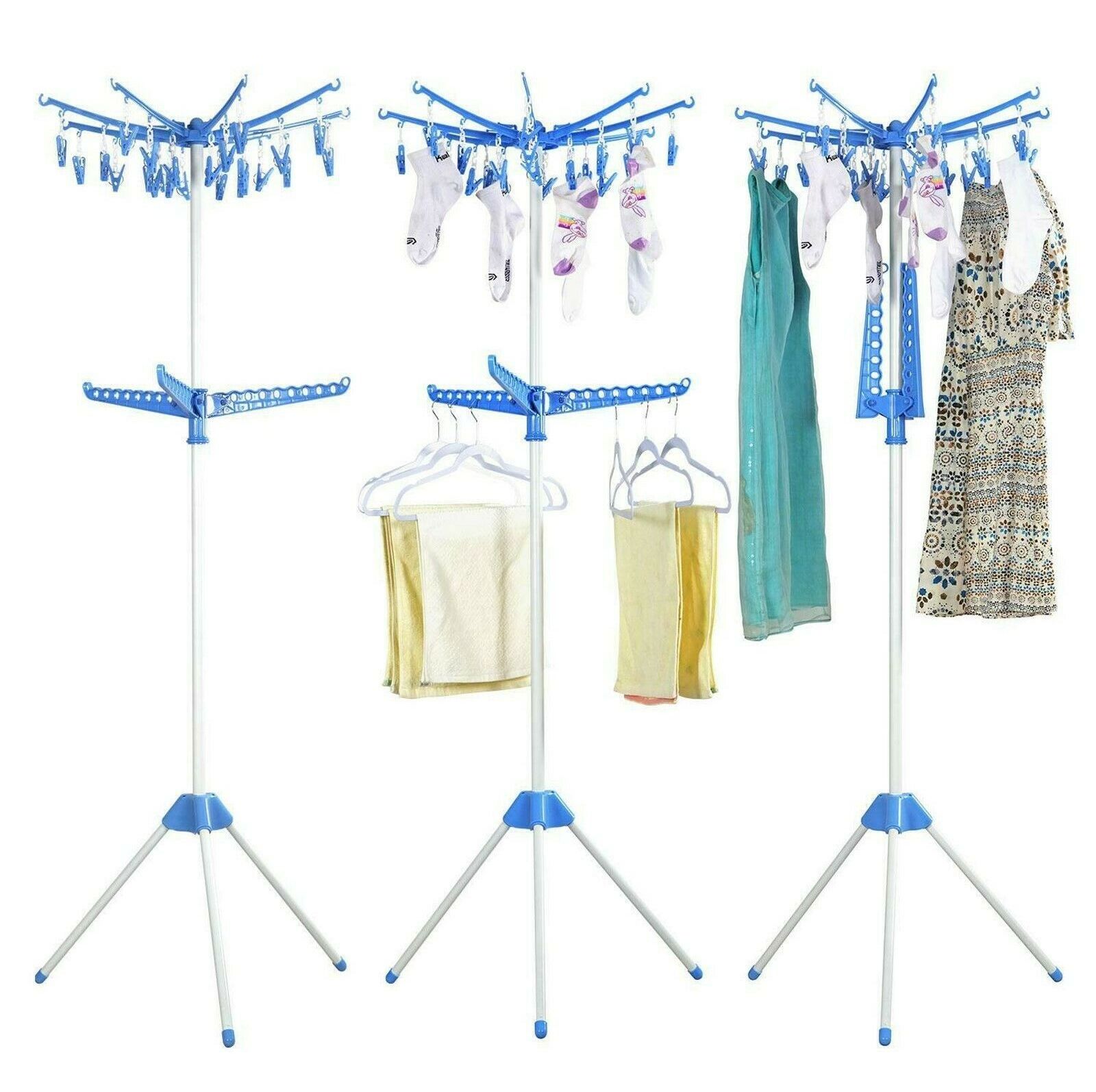 powder coating Tripod airer cloth dryer rack  home storage & organization clothes accessories