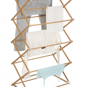 4 Tier Cloth Dryer Rack for Towels and Clothes Shoes Foldable Standing Clothes Drying Line 14M