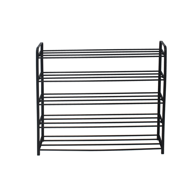 5 Tiers Metal Shoe Rack Shelf 20 Pairs Space Saving Shoes Holder for Home Use