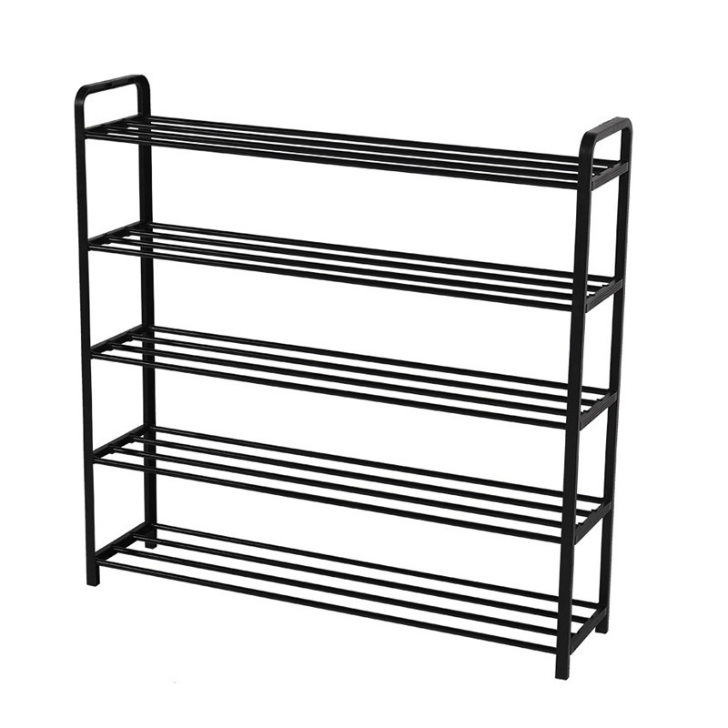 5 Tiers Metal Shoe Rack Shelf 20 Pairs Space Saving Shoes Holder for Home Use