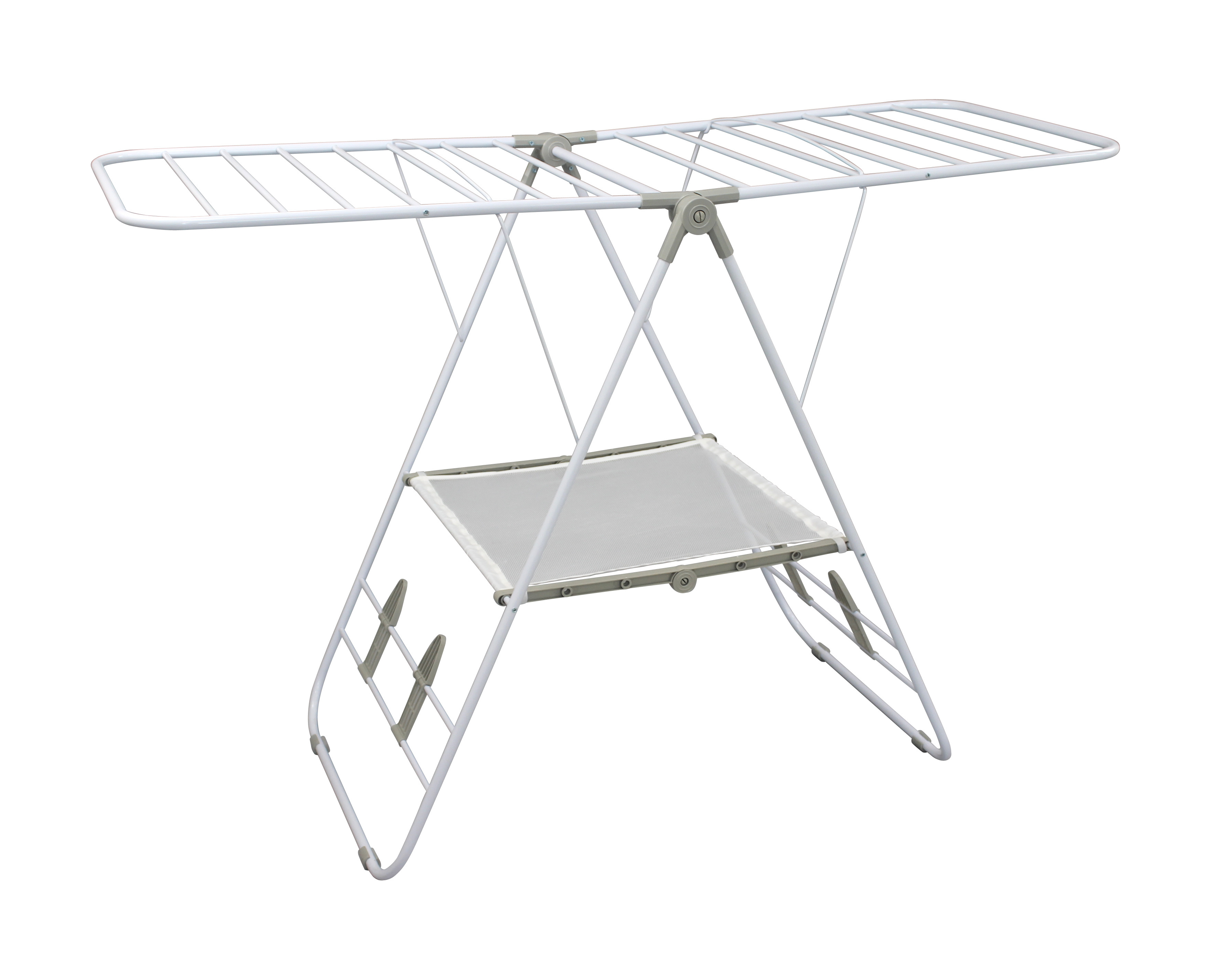 Wholesales Hot Sale Gullwing Style Folding Clothes Drying Rack, Metal Clothes Dryer Rack, Clothes Stand Hanger with Wings