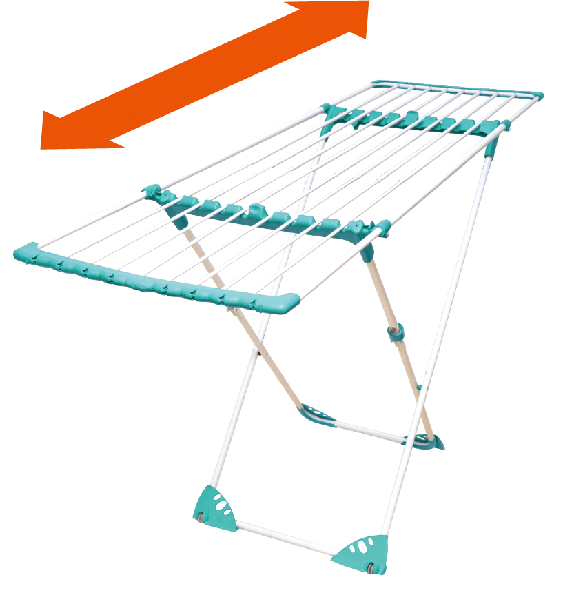 Clothes Airer with Wings Foldable & Extendable Laundry Drying Rack Washing Drying Rack