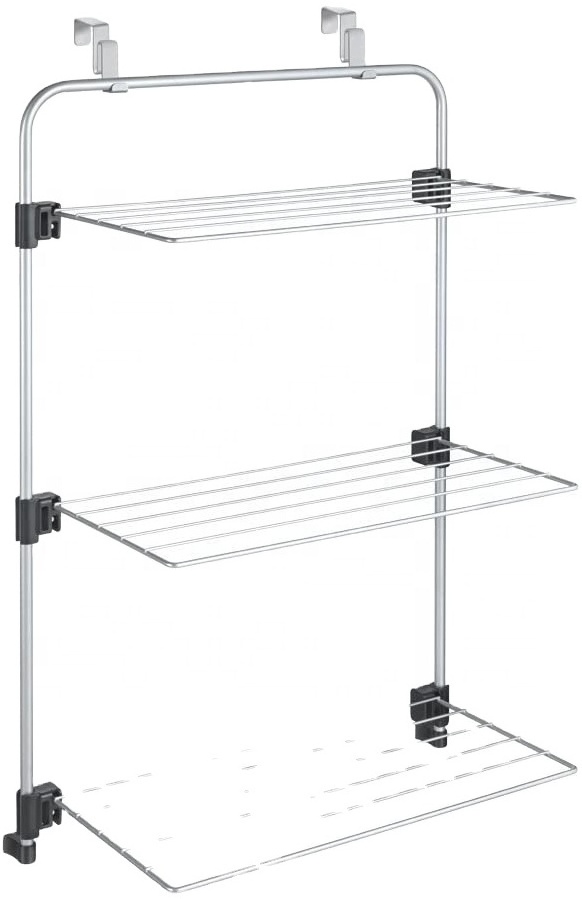 3 Tier Clothes Drying Rack ,Indoor Folding Clothes Dryer Rack behind the door, Over the door 3 tier drying rack