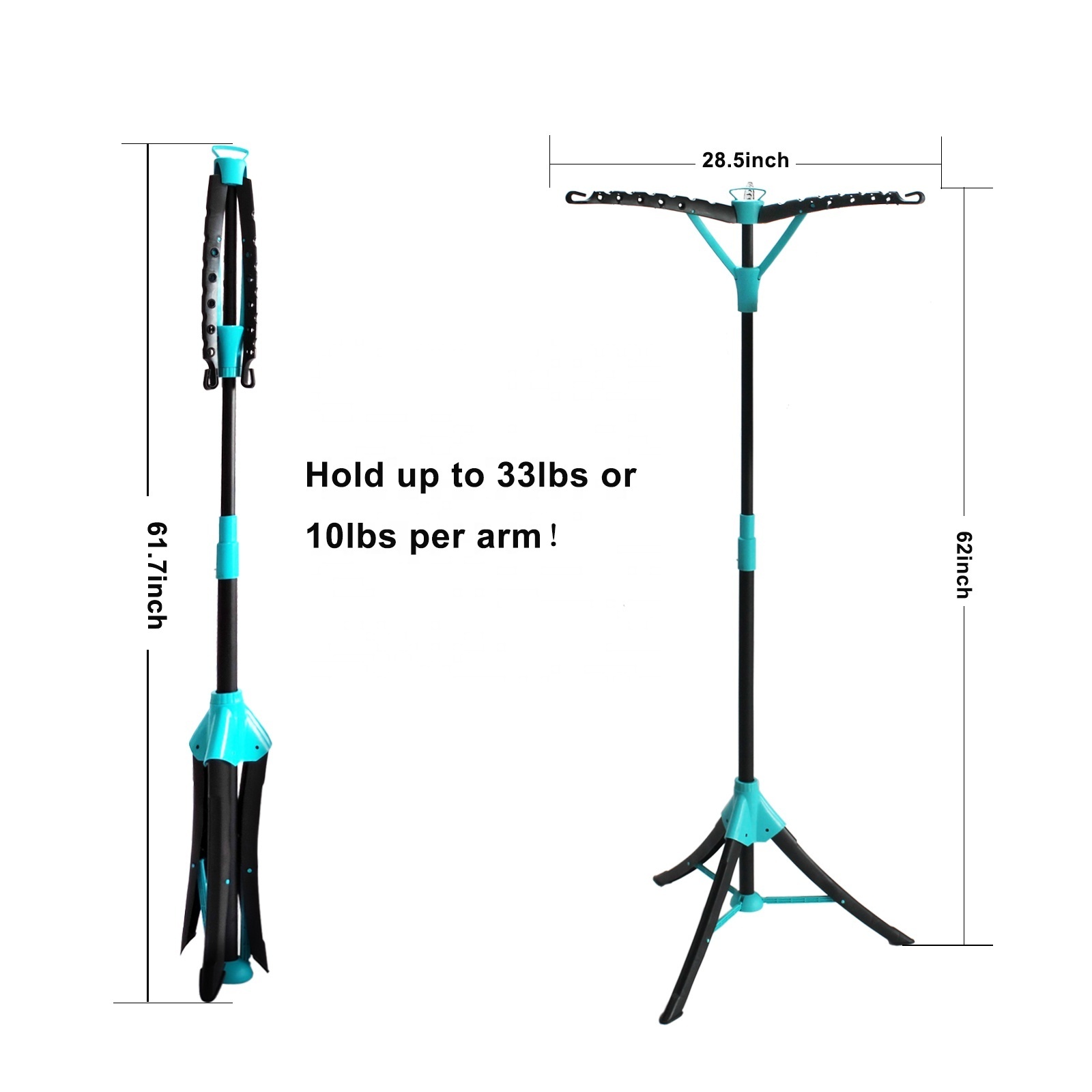 Factory Direct Collapsible Tripod Clothes Drying Rack