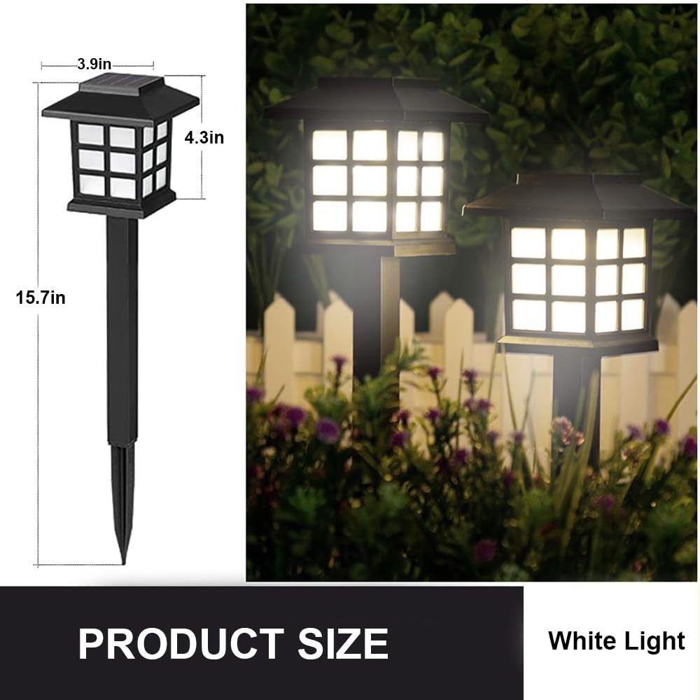 Solar Pathway Lights Outdoor,Waterproof Garden Lights for Landscape,Walkway Lights Outdoor for Paths, Courtyards, Patios