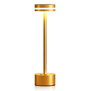 Factory Sale 3 Color Charging Light  Portable LED Table Lamp Touch Sensor  Cordless Metal Table Lamp