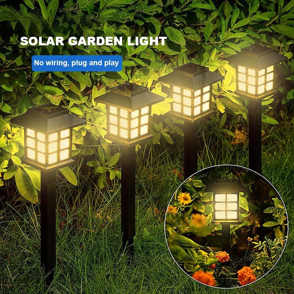 Solar Pathway Lights Outdoor,Waterproof Garden Lights for Landscape,Walkway Lights Outdoor for Paths, Courtyards, Patios