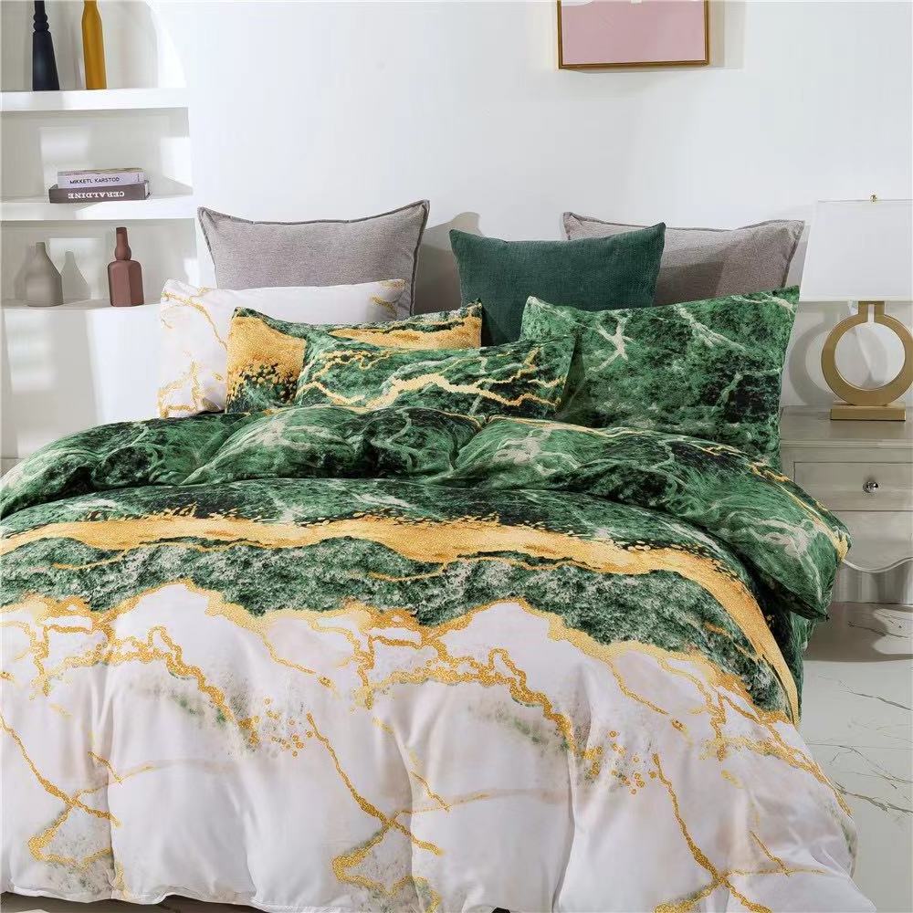 Wholesale 100% polyester bedding set popular design duvet cover set hot selling bedsheet set