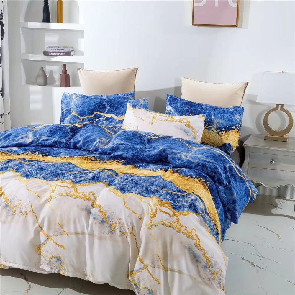 Wholesale 100% polyester bedding set popular design duvet cover set hot selling bedsheet set