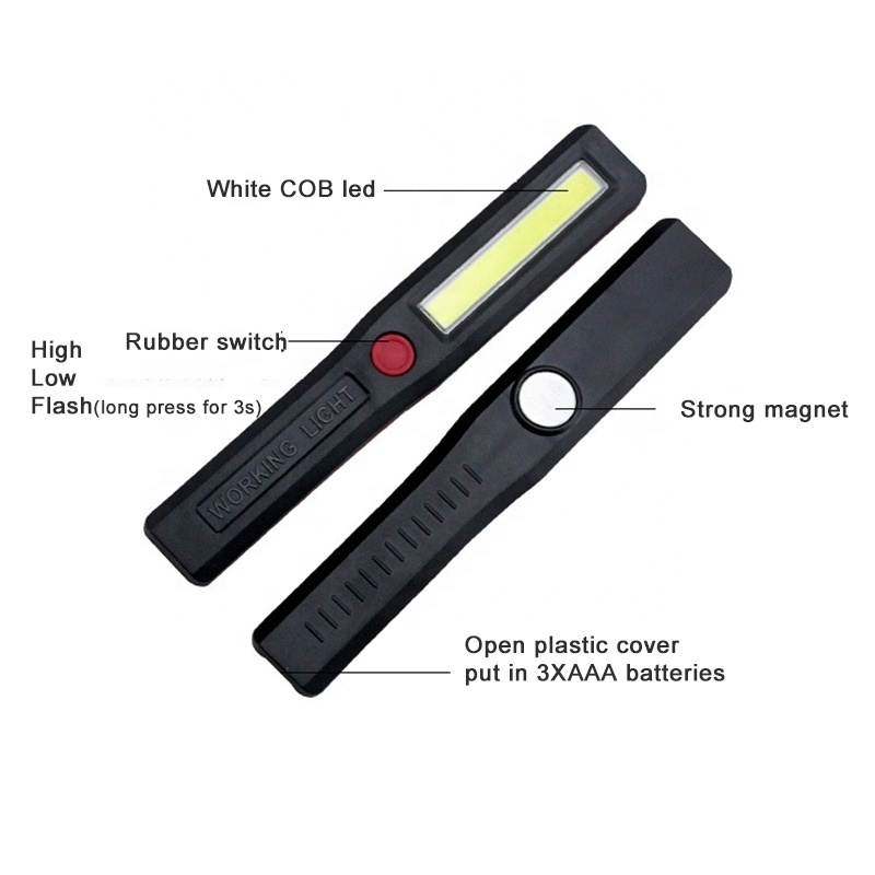 magnetic folding cob work light cob led maintenance flashlight for car repairing